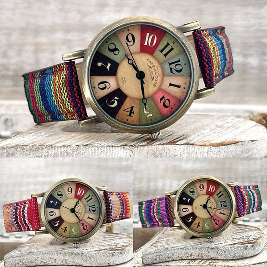 💥Hot Sale 💥-Relojes Con Patrón Multicolor Arcoíris