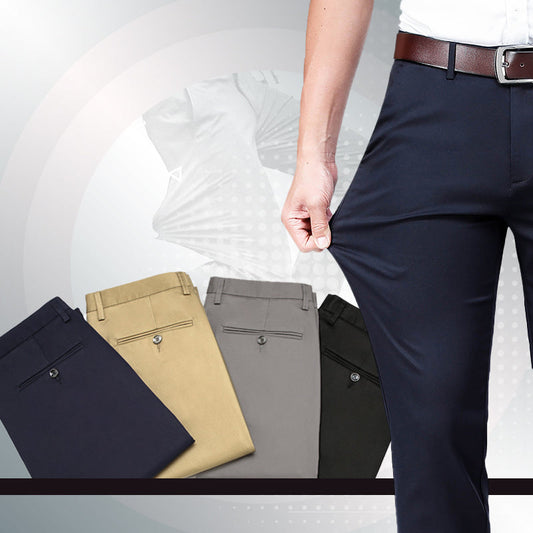 (COMPRAR 2 PARA ENVÍO GRATIS)Pantalones de hombre clásicos con buena elasticidad.