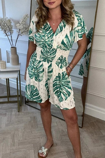 2024 Nuevo 🥻Vestido informal con bolsillo y estampado floral