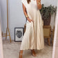 💞Vestido elegante plisado liso sin mangas🔥Compre 2 envío gratis🔥