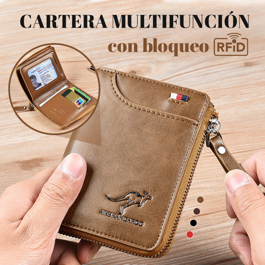 🔥Promoción del Día del Padre🔥Cartera multifunción con bloqueo RFID