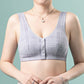 Women’s Wireless Support Front Closure Cotton Bra with Plus Size