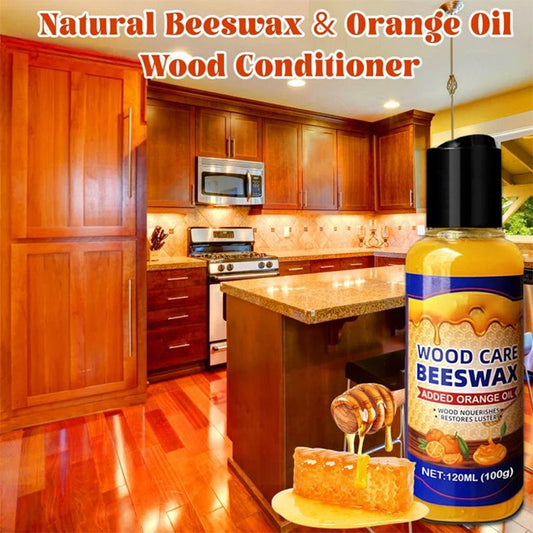 Acondicionador de madera natural con cera de abejas y aceite de naranja