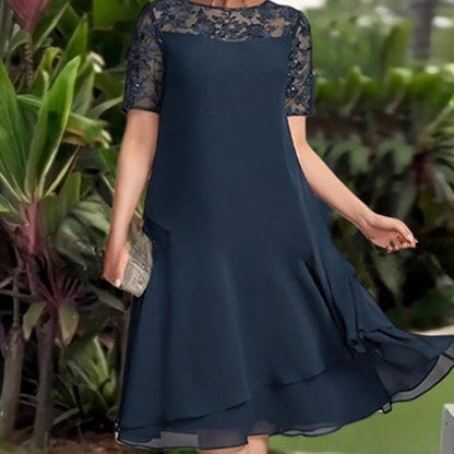 👗✨ Vestido Midi de Malla en Capas para Mujer 💫 Ligero, Elegante y con Movimiento | Silueta Favorecedora💖