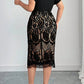 Vestido informal femenino de cuello en V