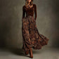 Vestido largo estampado elegante para mujer
