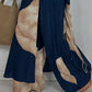Elegante conjunto de camisa larga y pantalones anchos