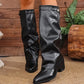 【1° Más Vendido】📢📢¡45% DE DESCUENTO!⏰ Botas gruesas y holgadas hasta la rodilla para mujer