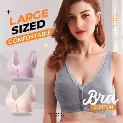 🔥🌻Compre 1 y llévese 1 gratis🔥 Cómodo sujetador de algodón para tallas grandes